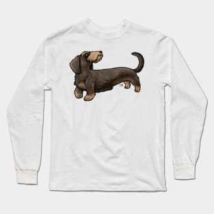 Dog - Wire-Haired Dachshund - Wild Boar Long Sleeve T-Shirt